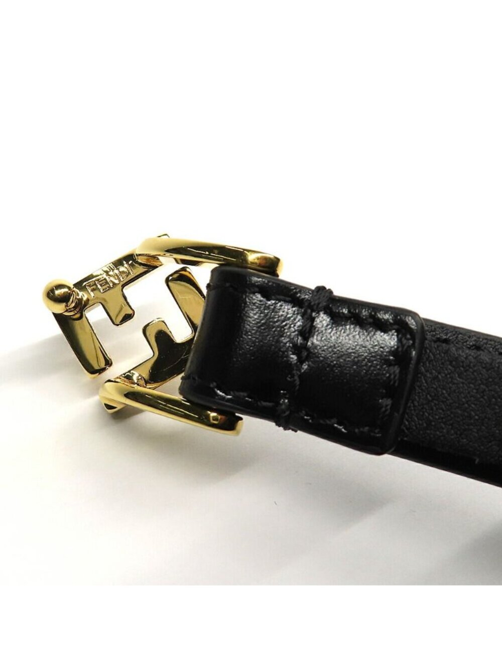 Fendi FF Diamond Belt 1.5 cm Black Cles - Picture 5 of 9